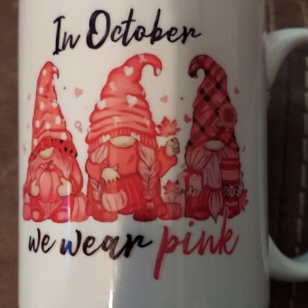 Bam's Mug In October we wear Pink